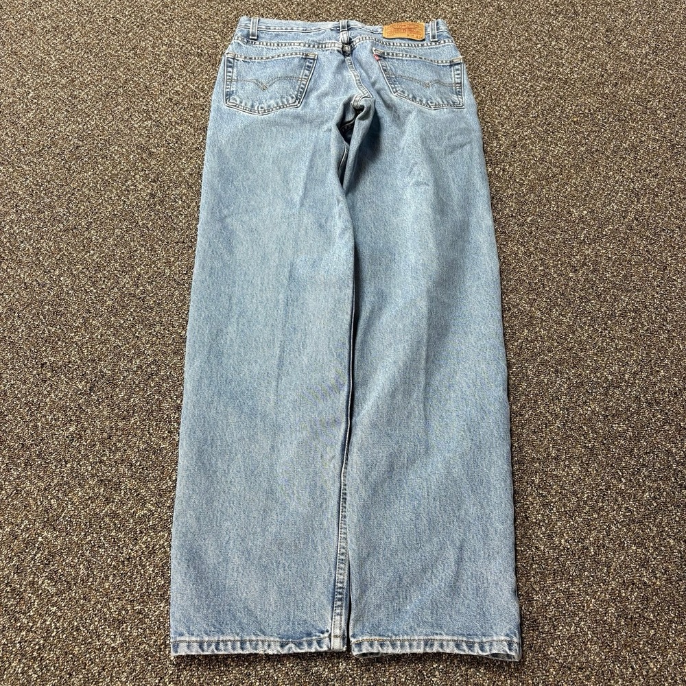 Vintage Levis 1990s Paper Tag 34x34 550 Relaxed Fit Light Wash Garment Guarantee